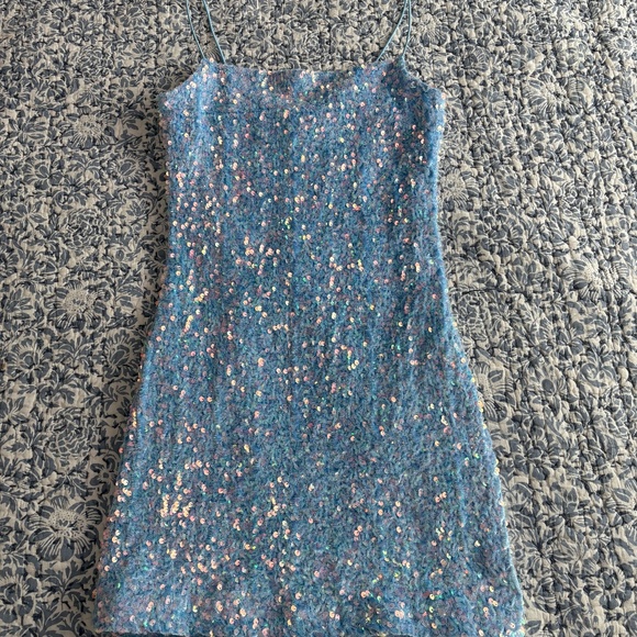 Allison & Kelly Dresses & Skirts - Blue Sequin Dress